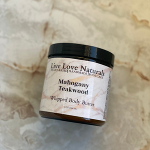 Mahogany Teakwood Whipped Body Butter - Live Love Naturals